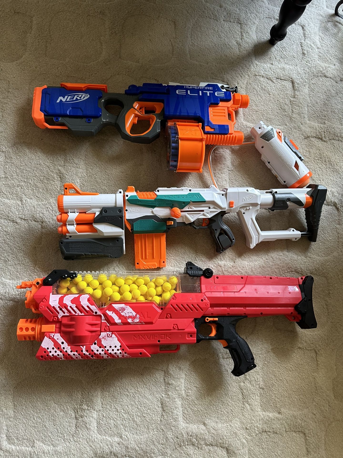 Nerf Rival, Hyperfire and Modulus Nerf Guns Includes Ammo