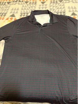 Maelreg Performance Polo XL Black Grid Brand New Golf Shirt