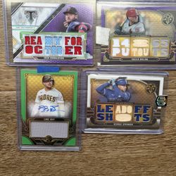 4 Baseball Cards 