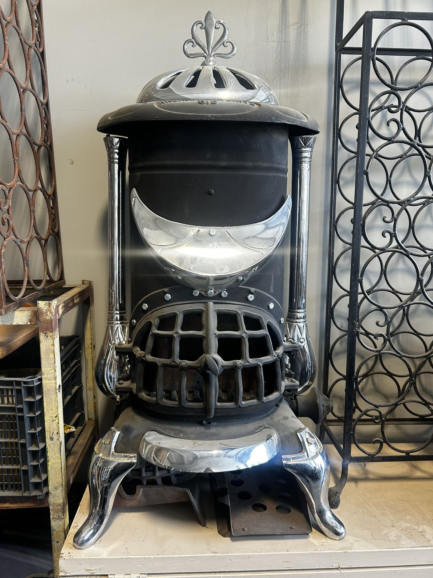 Antique cast iron Parlor stove