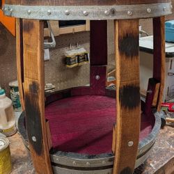 Wine Barrel Table 
