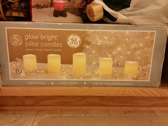 GE GLOW.BRIGHT pillar candles