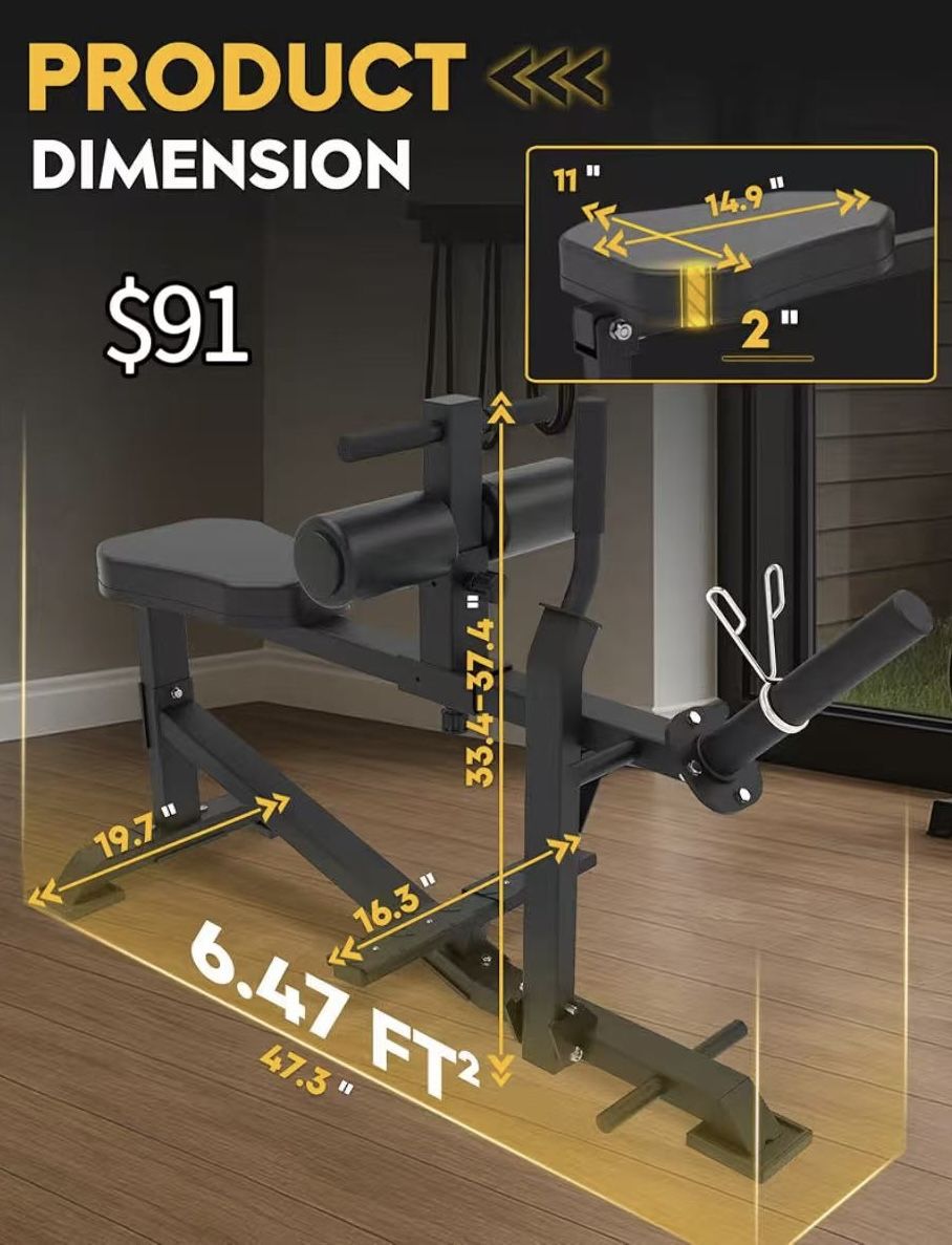 ✌️ Calf Raise Machine Home Gym: Calf Machine Seated Calf Raise Machine Adjustable Calf Workout Machine Exercise Equipment