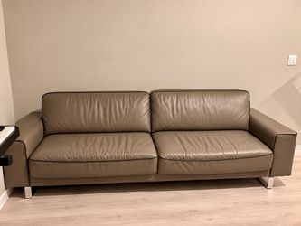 Made in Italy Genuine Leather Sofa + 2 Chairs – 3 Piece Set
