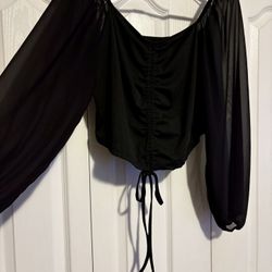 Black Dress Blouse