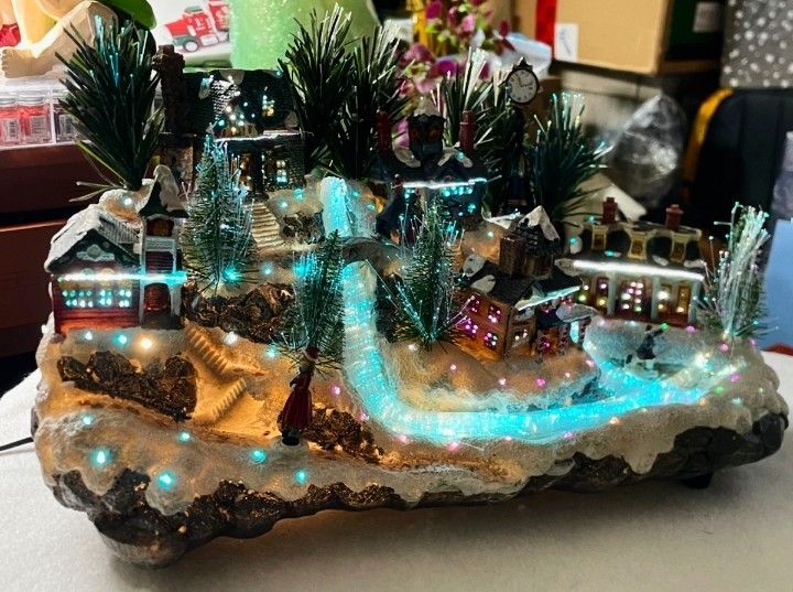fiber-optic Christmas village LED LIGHTS