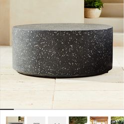 CB2 Black Terrazzo Coffee Table— Like New —$100