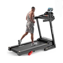 Famistar 3.7HP Folding Treadmill for Home w/ APP Control, 300lbs Capacity, Adjustable Incline, 64+7 Programs, Bluetooth Speakers, Electric Treadmill R