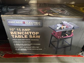 Chicago electric benchtop table saw