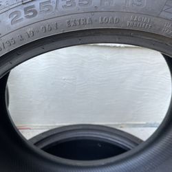 Staggered Set Of Tires: 255-35-19 & 225-40-19