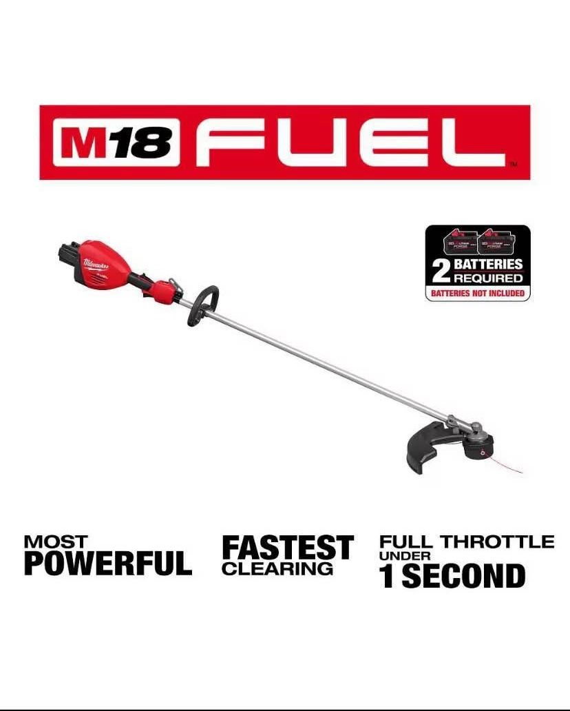 Milwaukee M18 FUEL 18V Brushless Cordless 17 in. Dual Battery String Trimmer (Tool-Only)