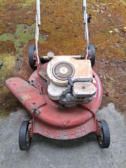 Vintage law mower Vintage rototiller