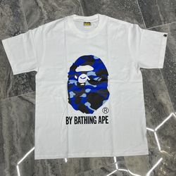 WHITE & BLUE BAPE T-SHIRT