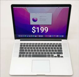 Apple MacBook Pro A1398 Laptop 15" Intel I7