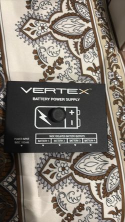 Vertex battery power supply for battery connections Vertex battery power supply for battery connection connections