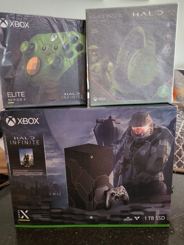 Limited Edition xbox series x halo gamestop bundle