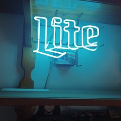 Miller light beer sign