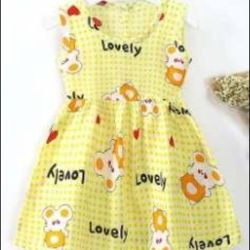 Brand New! Girls Yellow Dress Sizes Fir Ages 6 To 14 Years Old