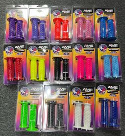 New AME BMX Tri Grips w/ Flange 120mm