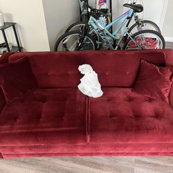 Red Pull Out Couch