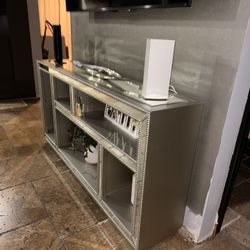 Silver Console Table 