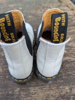 White leather ankle books