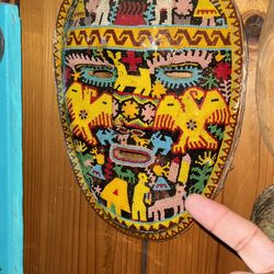 OLD HAND BEADED FACE MASK