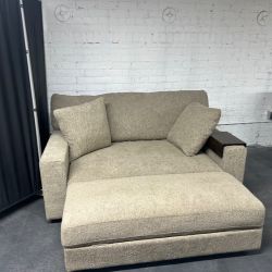 Delivery Available New oversized chair w ottoman