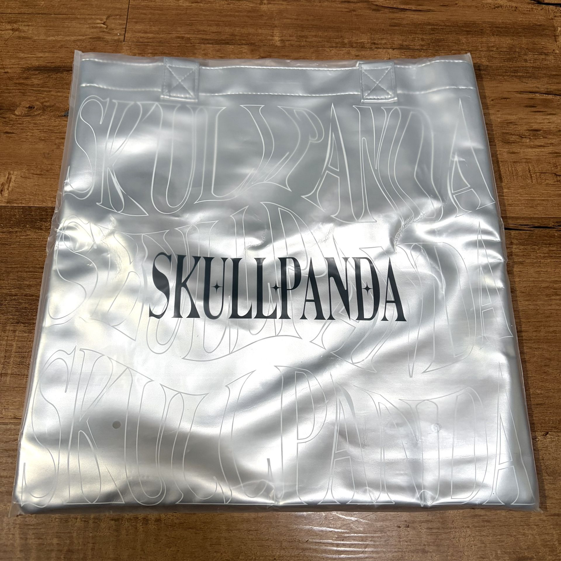 NEW Pop Mart Skullpanda Silver Tote Bag Merch