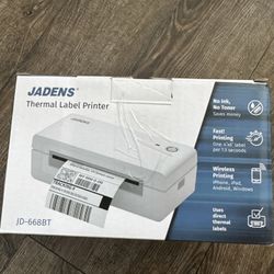 Jaden's JD-668BT Thermal Label Bluetooth Printer NEW IN BOX!!!