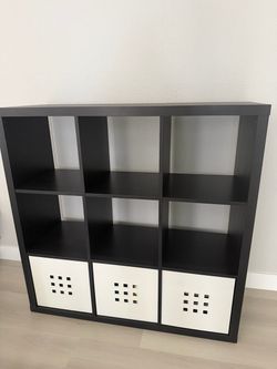 IKEA black-brown Kalax  shelf unit