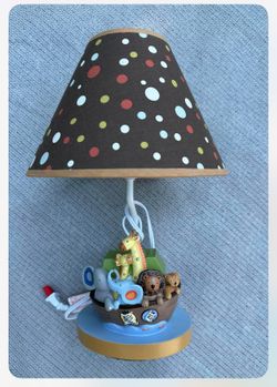 Lambs and Ivy Jungle theme nursery lamp