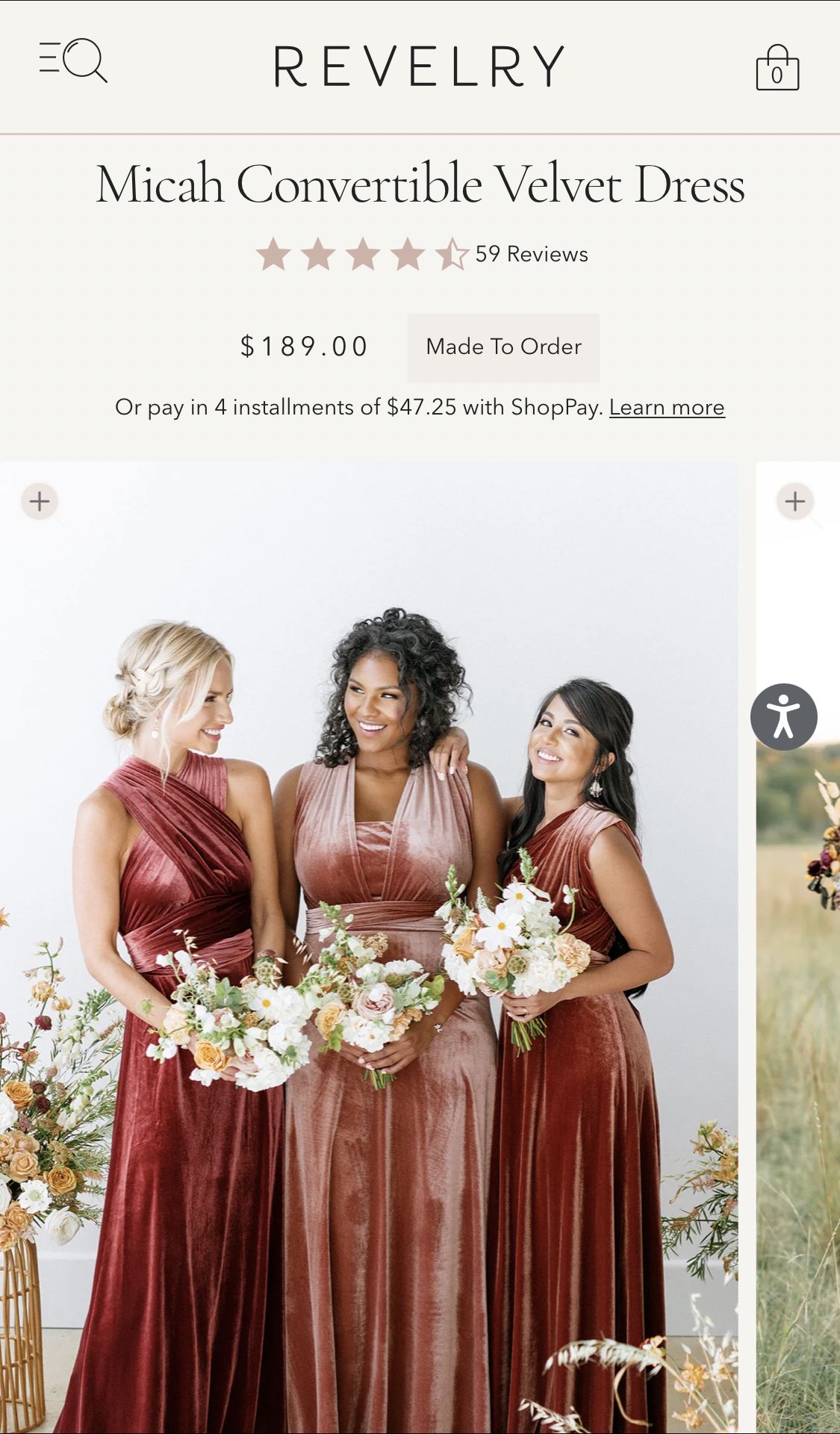 Velvet Bridesmaid Dress, Revelry, Micah Convertible Velvet Dress, Terracota