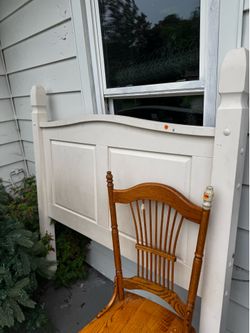 wooden headboard