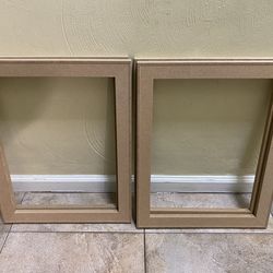 16” X 20” solid wood wall floating frame