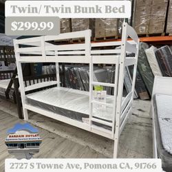 Twin Over Twin Bunk Bed 