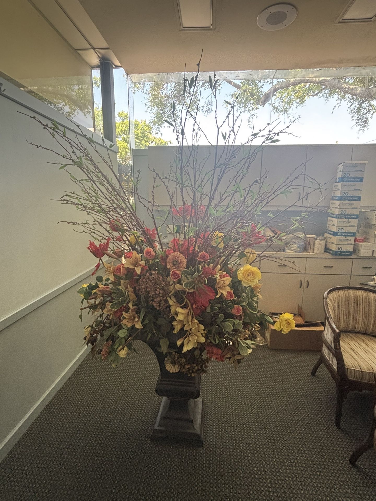 Large Fake Floral Arrangement