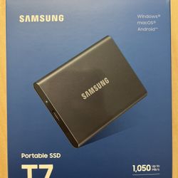 Samsung Portable SSD T7 1 TB USB 3.2 Gen 2 (Gray)