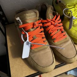 Lightly Used Size 9.5 Off White Air Max 90 Desert Ore