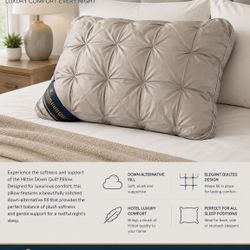 2 SET Hilton Down Quilt Pillow – Hotel-Style Comfort