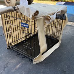 Dog Crate For Small Dogs With Ventilated Crate Cover 17“ X 19 1/2“ X 24“