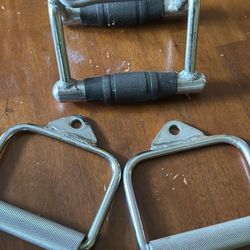 ‏High-Quality Cable Machine Handles – Set of 3 Attachments