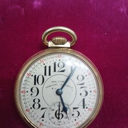 Waltham Pocket Watch Needs A Little Service 23 Jules Railroad Rare