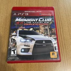 PS3 Midnight Club Los Angeles Complete Edition Game