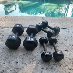 Steel Weights Sets (30, 15 & 10lbs)