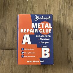 Brohood Metal Glue, 1 Pack High Strength Fast Curing Liquid Metal Epoxy Glue, Heat Resistant Metal to Metal Repair Glue, Metal Glue Heavy Duty Waterpr