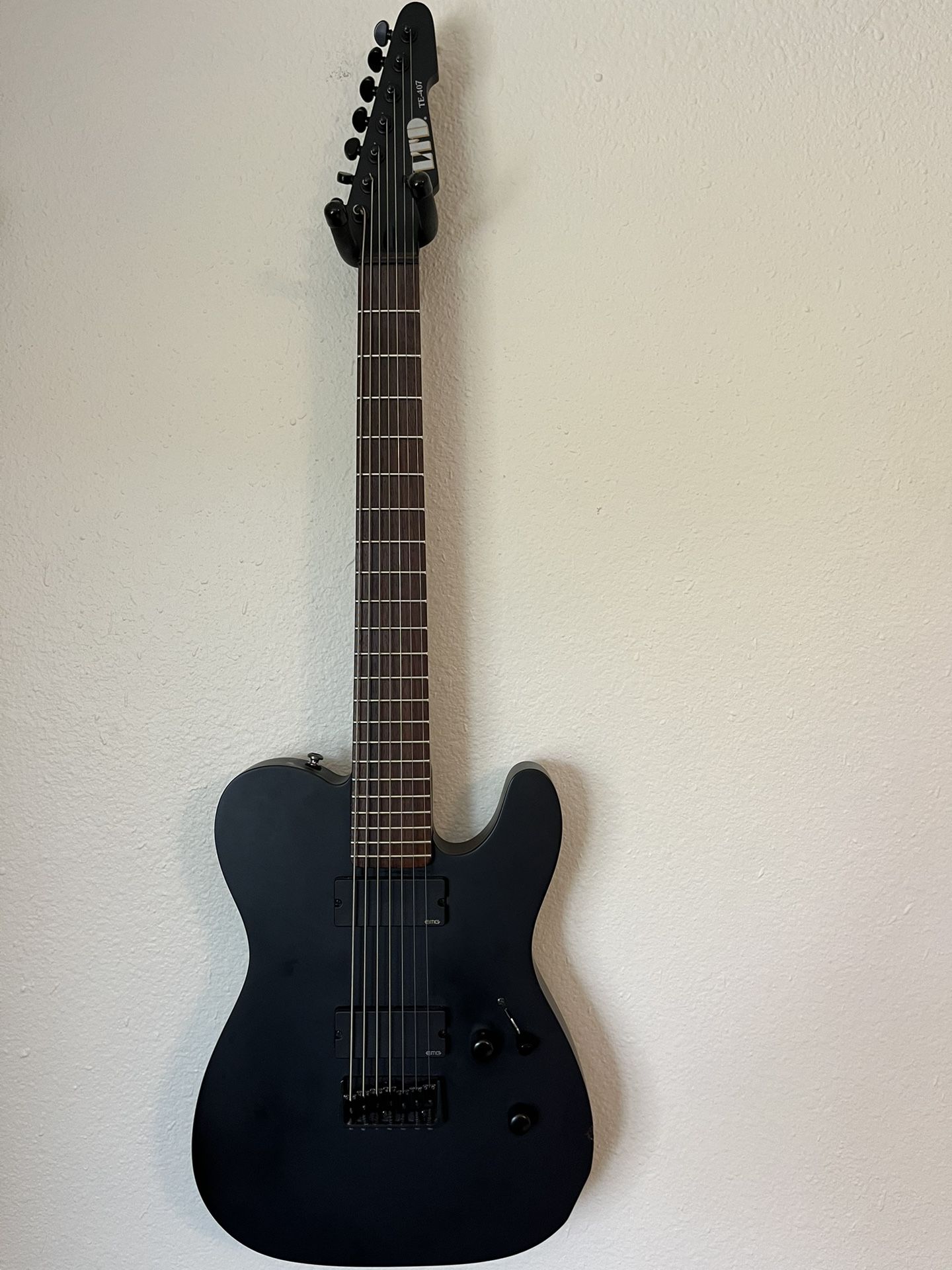 ESP LTD TE-407 Seven String EMG Electric Guitar