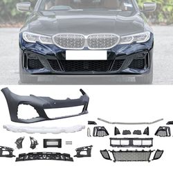 Fits 19-22 BMW 3 Series G20 4DR M340 Front Bumper Fog Cover Sensor Hole W/O ACC
