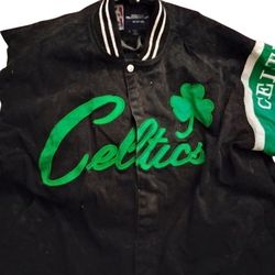Vintage Boston Celtics Bomber Jacket  