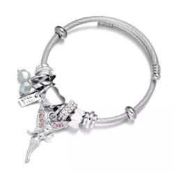 Stainless Steel Jewelry DIY Charm Bracelet